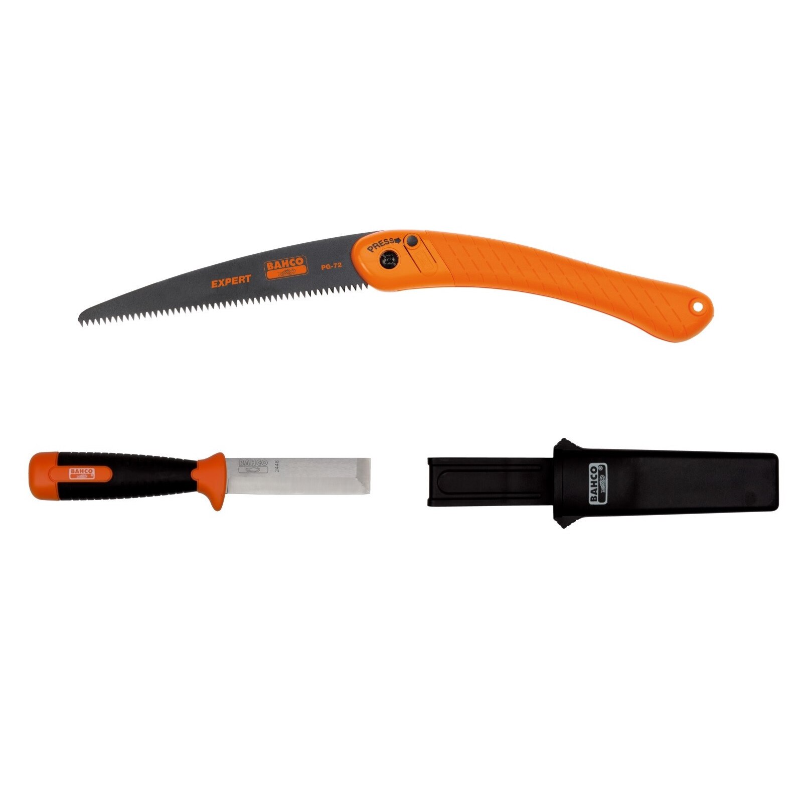 Set cutit si fierastrau bushcraft Bahco, CBS98