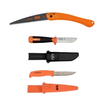 Set cutit/dalta tamplarie si fierastrau bushcraft Bahco, CBS102 Set cutit/dalta tamplarie si fierastrau bushcraft Bahco, CBS102