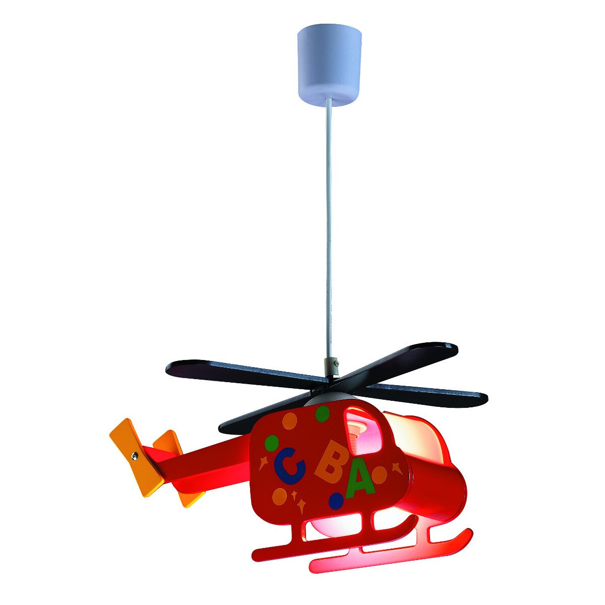 Pendul Rabalux Copii Helicopter IL-334717 1 x E27 max 40W