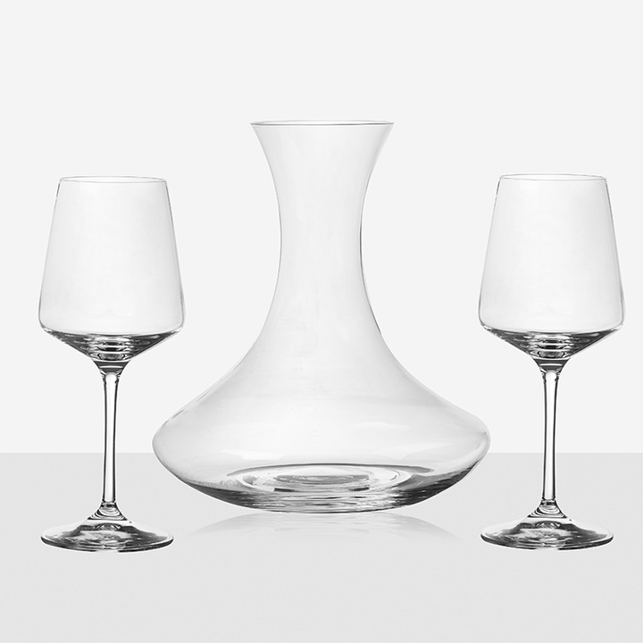 Сет за вино Димс-92 Декантер + 2 чаши Aria 621014