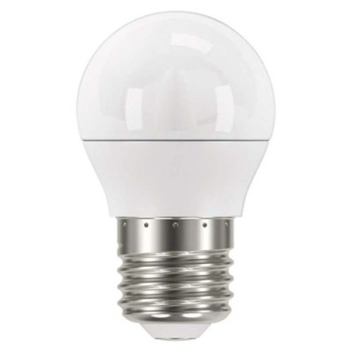 Bec LED ZQ1131, lumina neutra 4100K, 8W, 806lm, tip miniglob, E27, 30000 h functionare, Emos