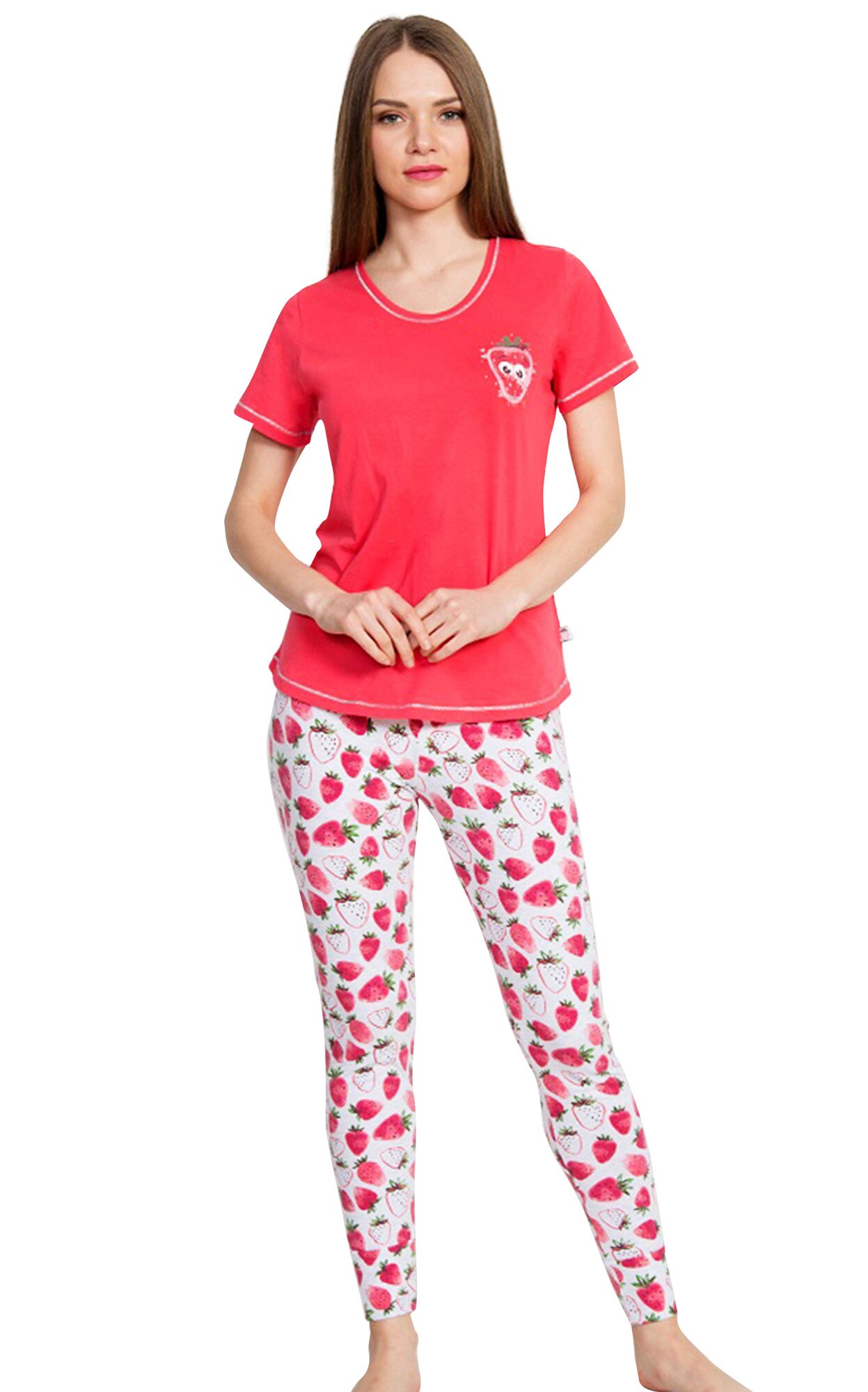 Pijama dama Strawberries Vienetta Dream , rosu