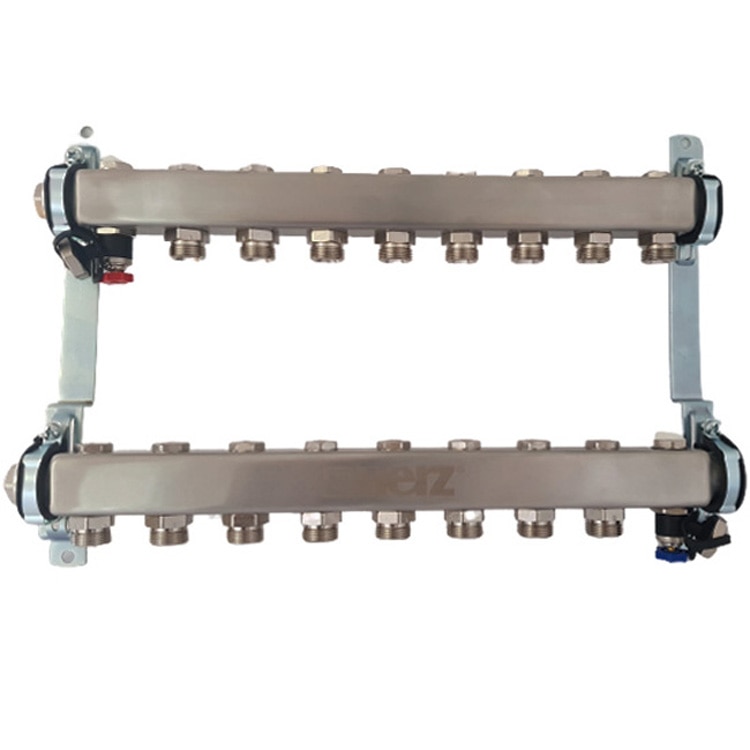 Ansamblu distribuitor inox 8 cai detentor HERZ Armaturen