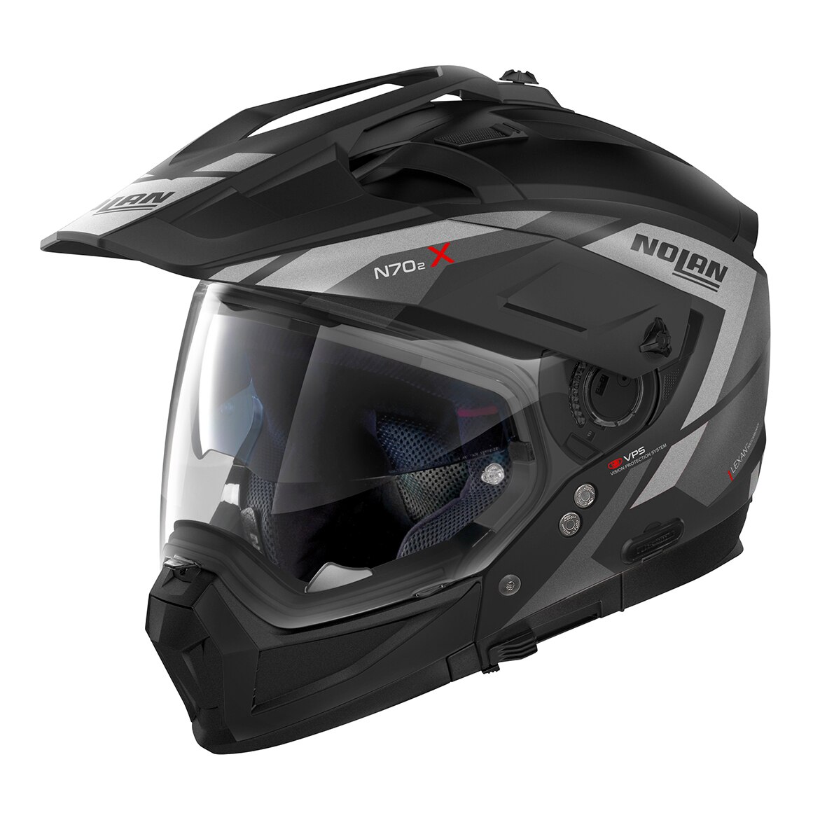 Casca moto NOLAN crossover - N70-2 X Grandes Alpes, flat black, L
