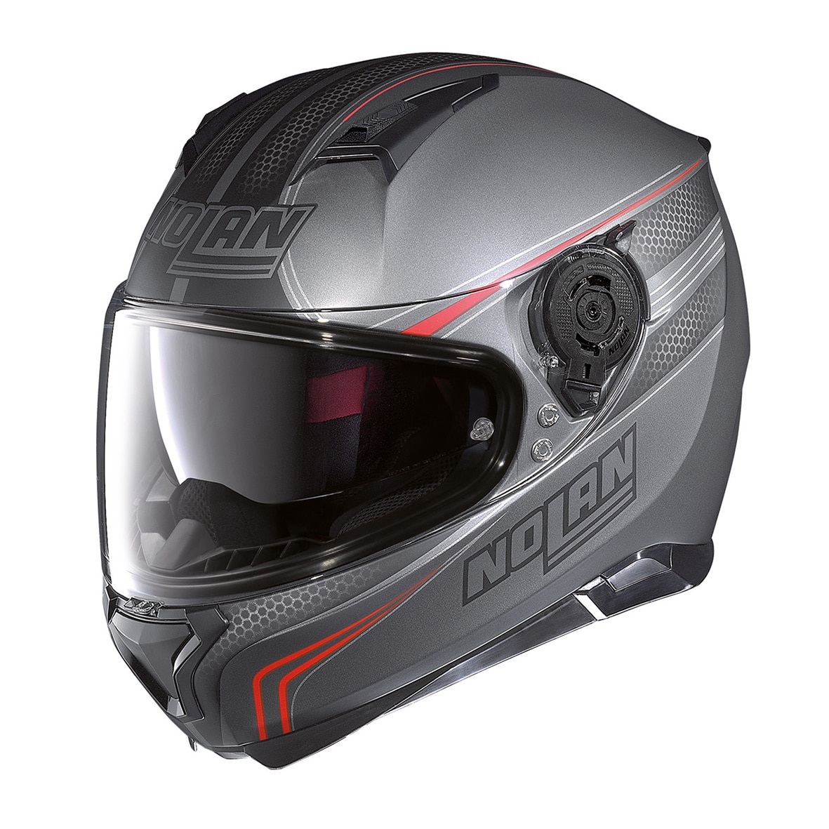 Casca moto NOLAN full-face - N87 Rapid, flat lava grey, XS