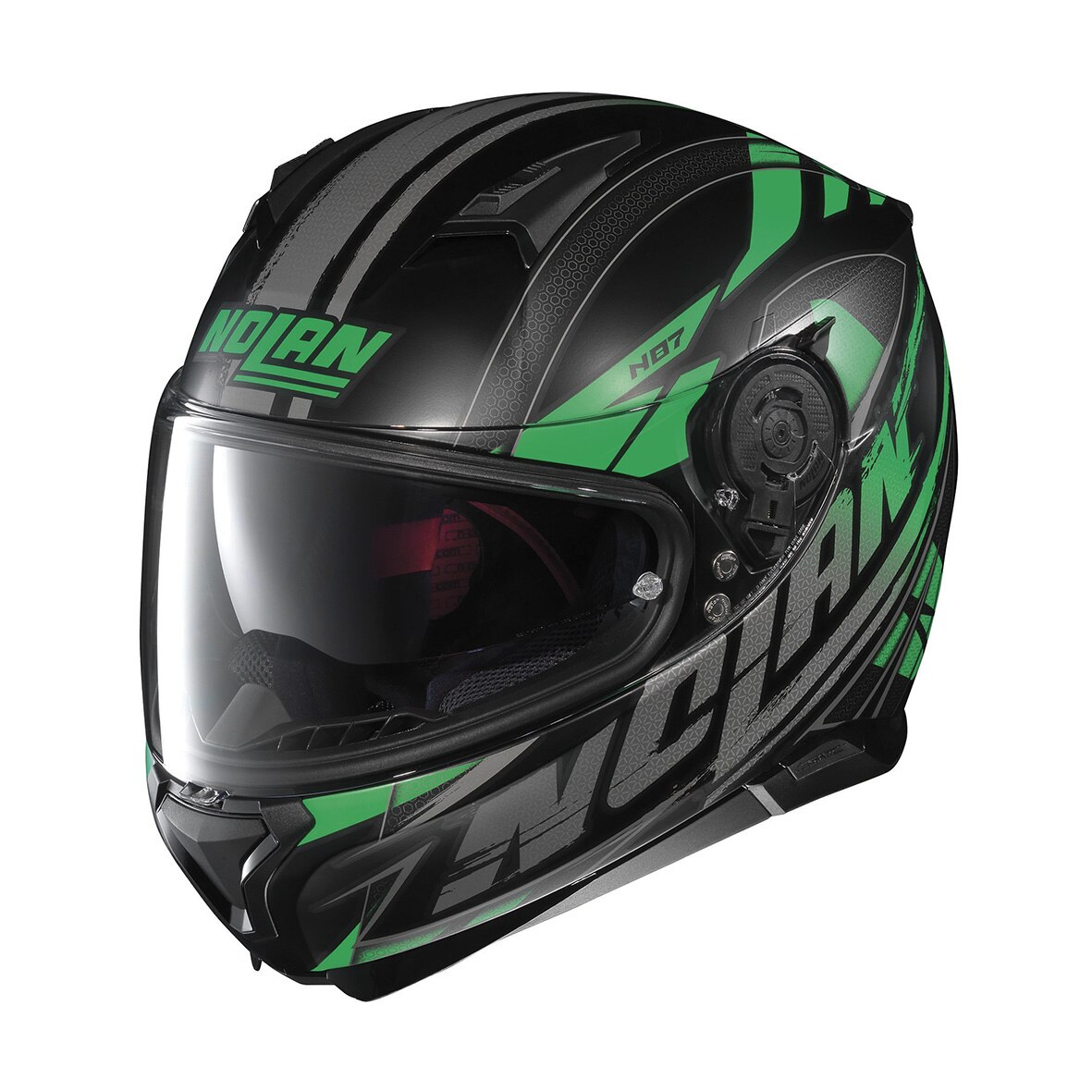 Casca moto NOLAN full-face - N87 Fulmen, flat black, 2XL
