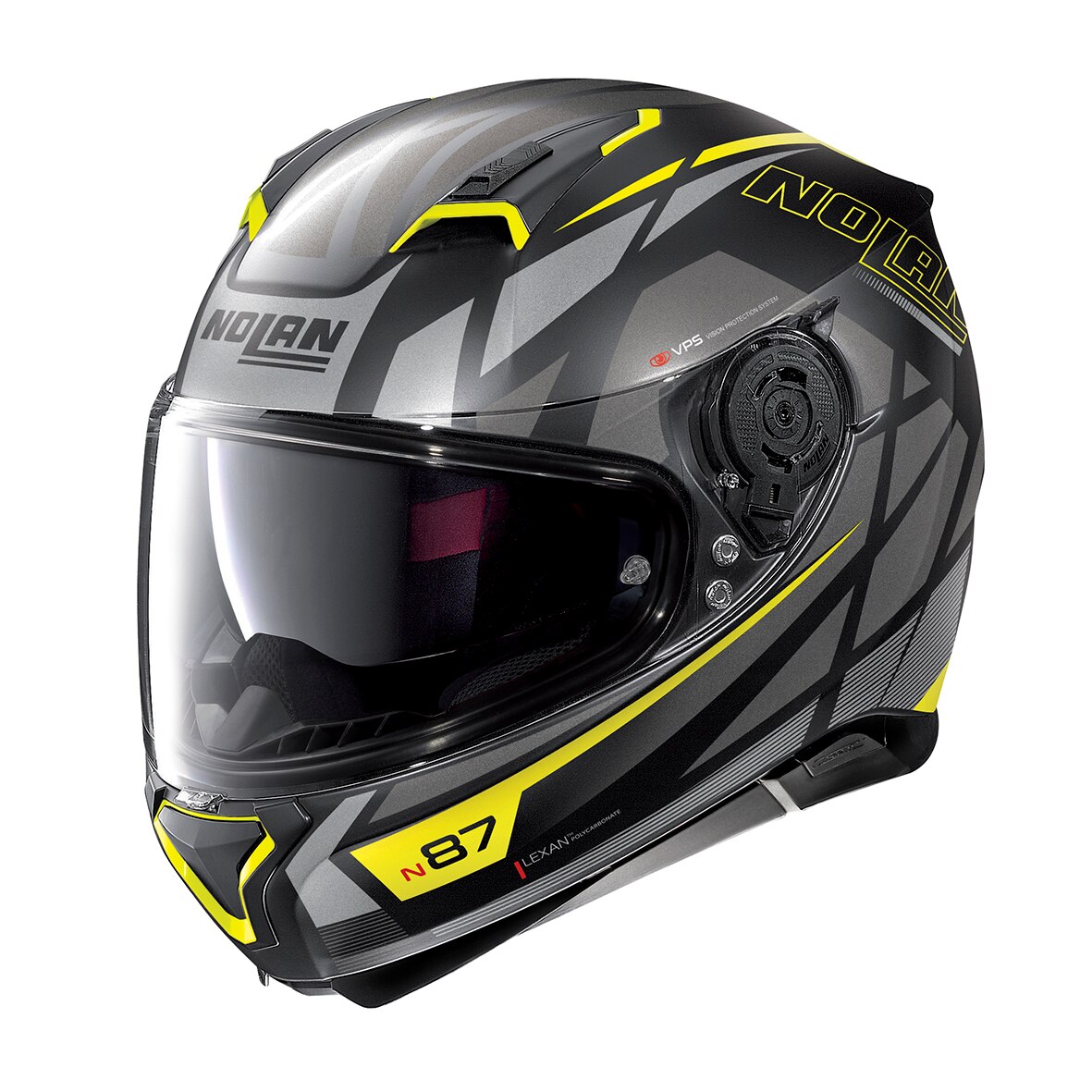 Casca moto NOLAN full-face - N87 Originality, flat black / yellow, M