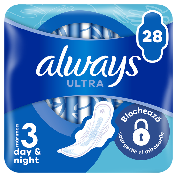 Absorbante Always Ultra Night Quattro, 28 buc