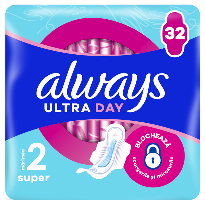 Absorbante Always Ultra Super Quattro Pack, 32 buc