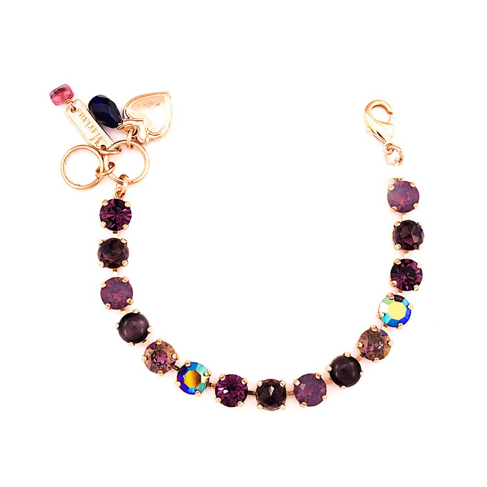 Bratara placata cu Aur roz de 24K, Cristale, Desire by Roxannes - Mariana Jewellery, Mov 4252-2044RG