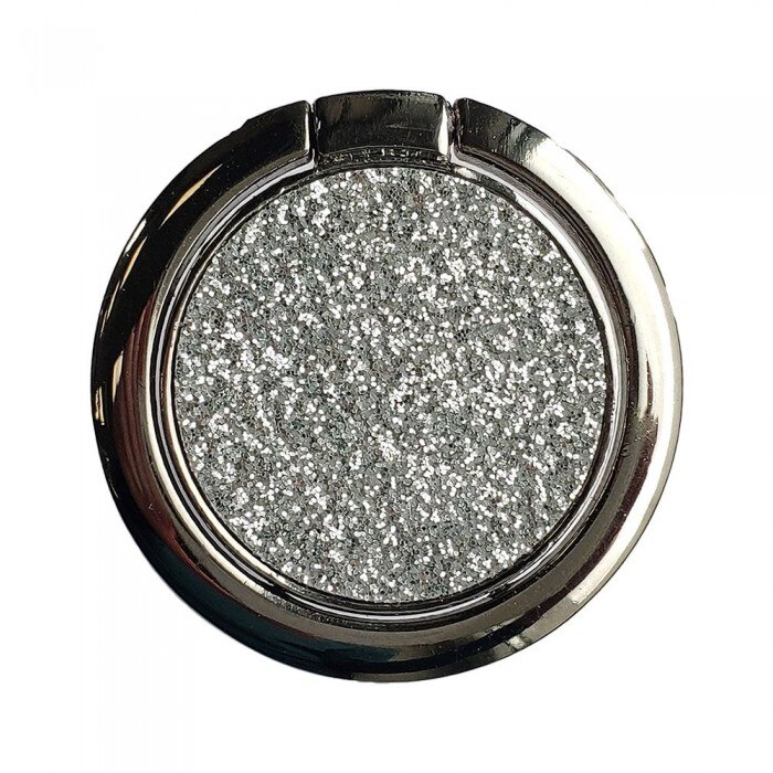 Suport Telefon Stent/Inel Multifunctional Mercury, Glitter, Argintiu