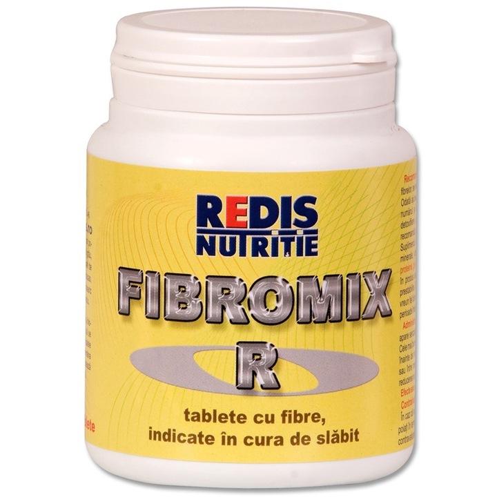 Supliment nutritiv, Redis, Fibromix-R, 90 tablete cu fibre, indicate in cura de slabit