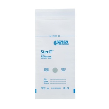 Pungi sterilizare autosigilante din hartie 100x200mm set 100 bucati Pungi sterilizare autosigilante din hartie 100x200mm set 100 bucati