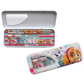 Penar Paw Patrol metalic echipat roz 20x6x3 cm Penar Paw Patrol metalic echipat roz 20x6x3 cm