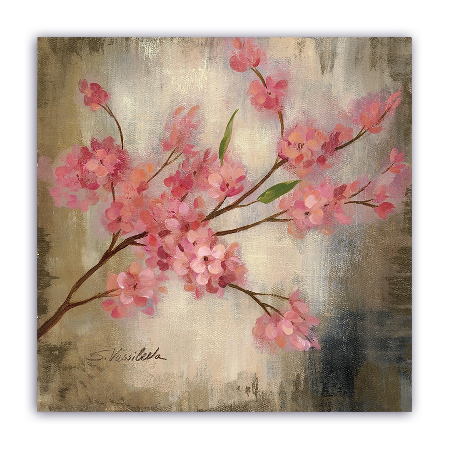 Tablou Canvas - Cireasa, Primavara, Vintage, 100 x 100 cm