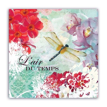 Tablou Canvas - Flori, Orhidee, Libelula, 100 x 100 cm Tablou Canvas - Flori, Orhidee, Libelula, 100 x 100 cm