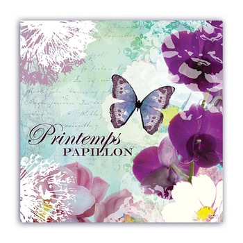 Tablou Canvas - Floral, Orhidee, Fluture, 100 x 100 cm Tablou Canvas - Floral, Orhidee, Fluture, 100 x 100 cm