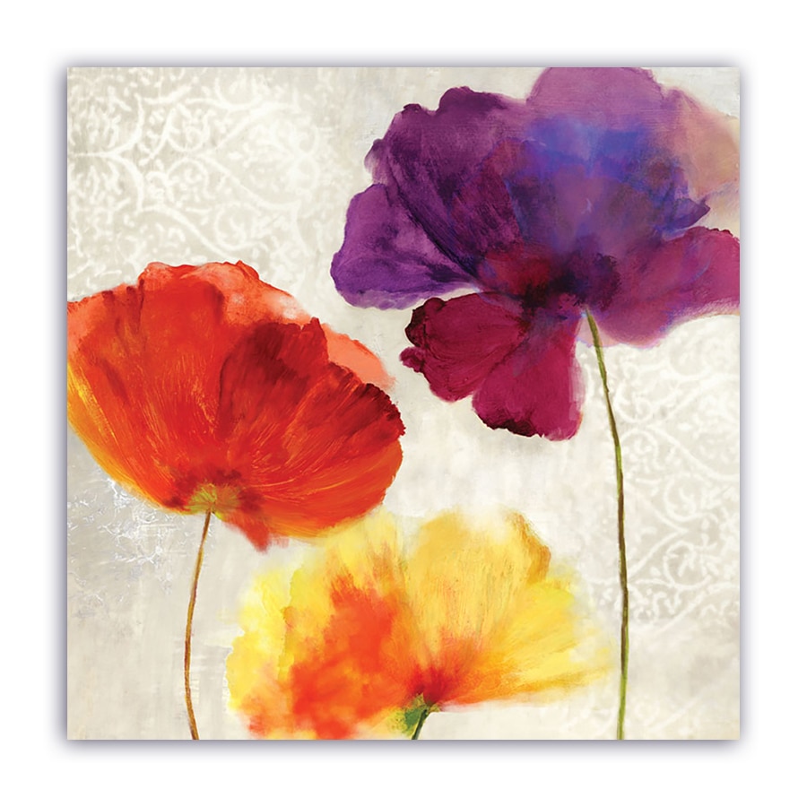 Tablou Canvas - Floral, Vintage, Papadie, 80 x 80 cm