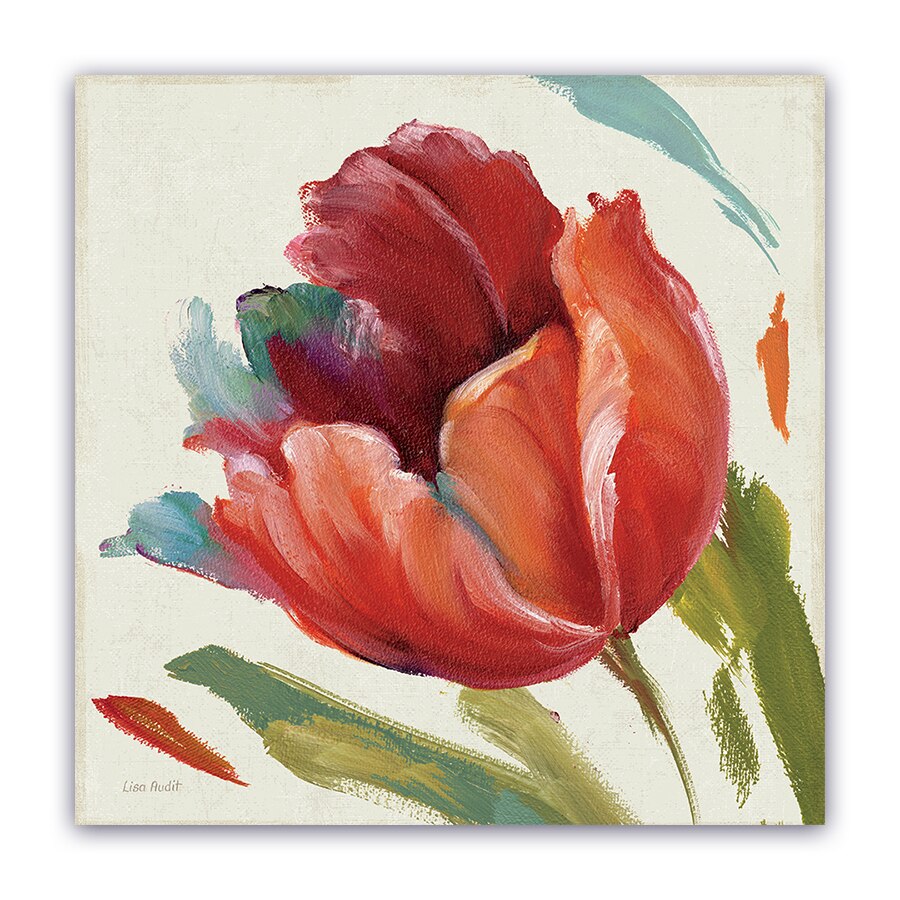 Tablou Canvas - Floral, Lalea, Vintage, 100 x 100 cm