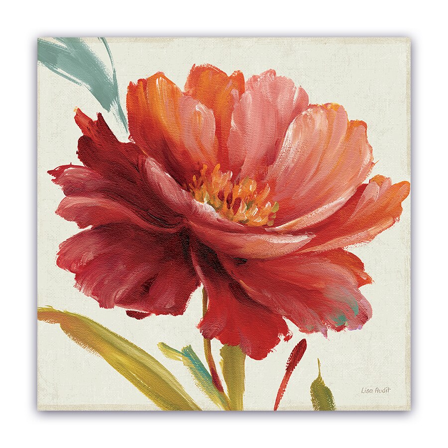 Tablou Canvas - Flori, Lalea, Vintage, 80 x 80 cm