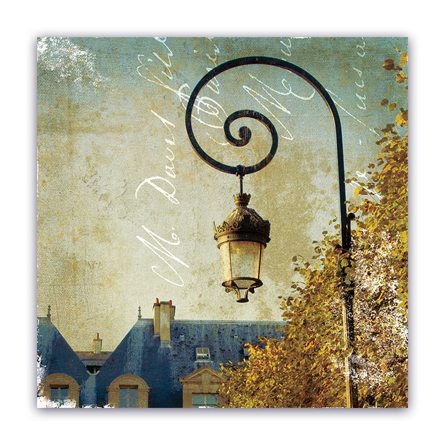 Tablou Canvas - Oras, Paris, Lampadar, Vintage, 100 x 100 cm