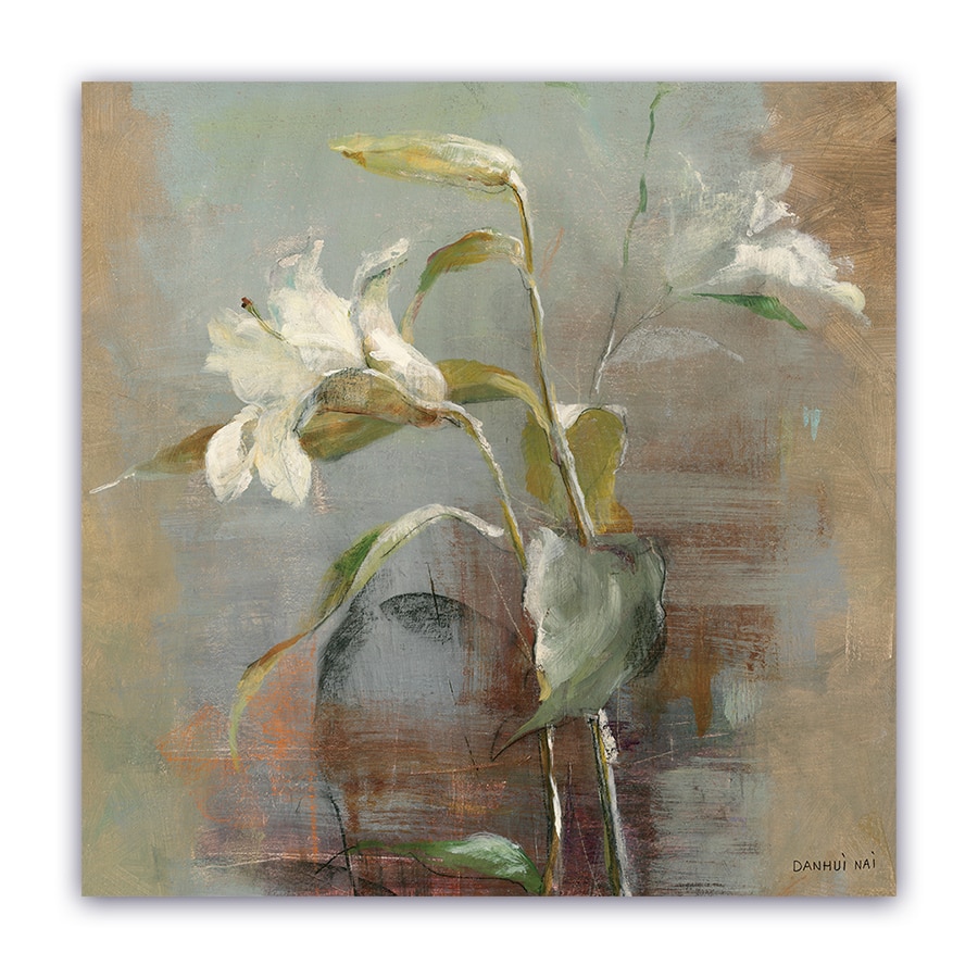 Tablou Canvas -Narcis, Vintage, Alb, 80 x 80 cm