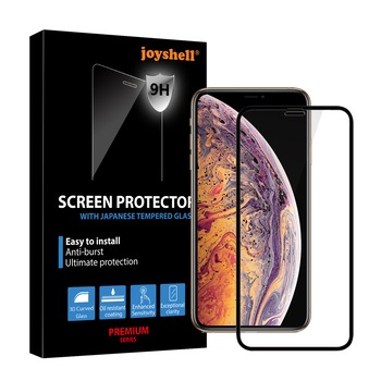 Folie sticla 2.5D anti-praf Joyshell, Apple iPhone XR, iPhone 11, Protectie Full Cover, Full Screen Adhesive (adeziv pe toata suprafata) cu sticla Asahi Japonia, negru Folie sticla 2.5D anti-praf Joyshell, Apple iPhone XR, iPhone 11, Protectie Full Cover, Full Screen Adhesive (adeziv pe toata suprafata) cu sticla Asahi Japonia, negru