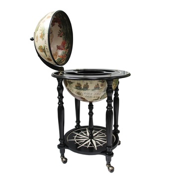 Bar glob pamantesc, diametru glob 42cm, model Monaco Black Bar glob pamantesc, diametru glob 42cm, model Monaco Black