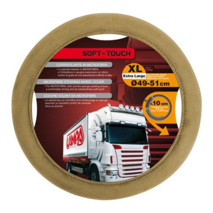 Lampa Kormányvédő Soft Touch, 49-51cm, bézs színű