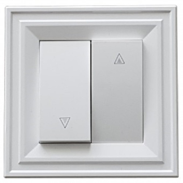 Ключ жалузи LB Light CLASSIC 10А, 220V, бял