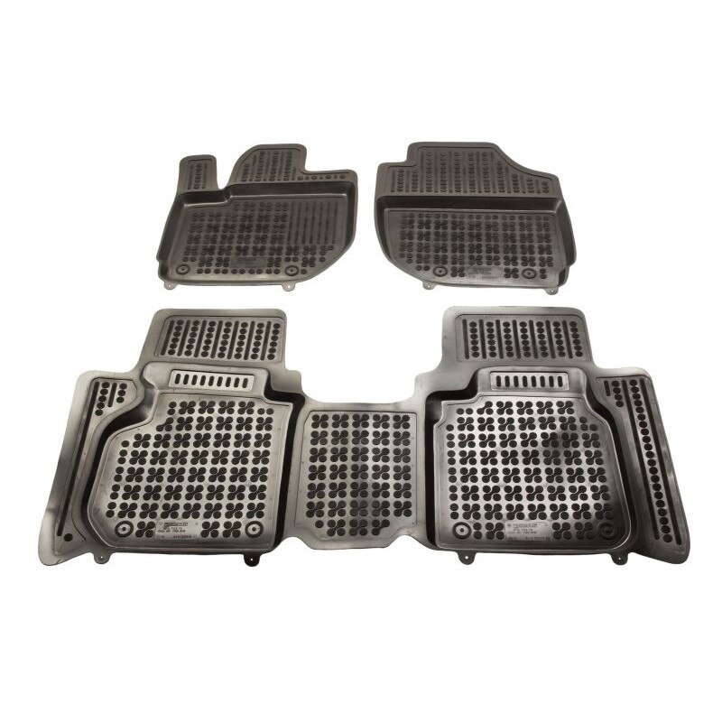 Set 3 covorase auto tip tavita REZAW PLAST, Cauciuc, pentru HONDA HR-V 11.14- SUV, Negru