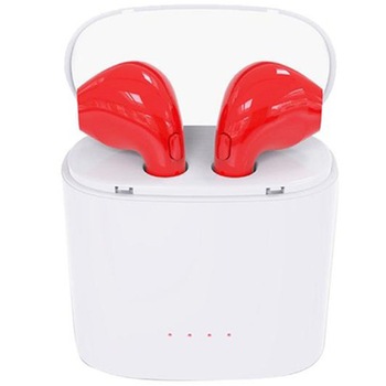 Casti Bluetooth iUni CB09, True Wireless Stereo, Red Casti Bluetooth iUni CB09, True Wireless Stereo, Red