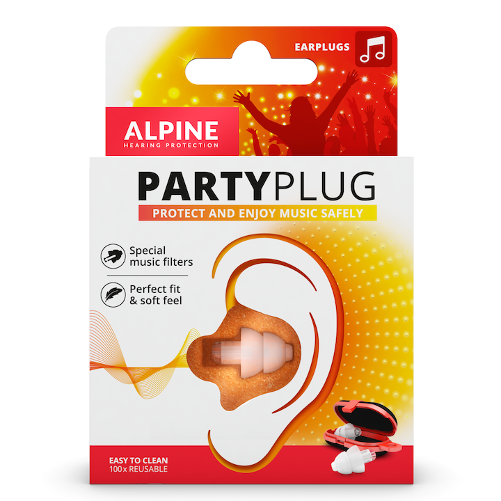 Alpine PartyPlug Fesztivál, koncert, buli füldugó, fehér