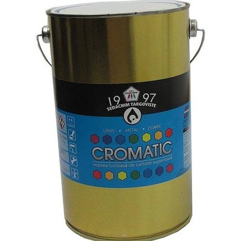 Vopsea alchidica super lucioasa Cromatic, 4 l, Albastru Vopsea alchidica super lucioasa Cromatic, 4 l, Albastru
