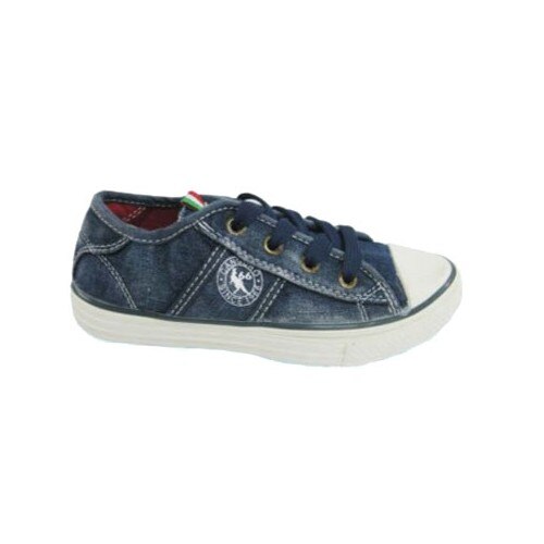 Tenisi jeans baieti, albastri