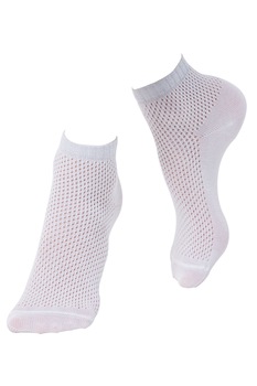 Sosete subtiri de bumbac cu plasa si lurex, Conte Elegant Ajour 077, Alb 36-37 Sosete subtiri de bumbac cu plasa si lurex, Conte Elegant Ajour 077, Alb 36-37