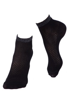 Sosete subtiri de bumbac cu plasa si lurex, Conte Elegant Ajour 077, Negru 38-39 Sosete subtiri de bumbac cu plasa si lurex, Conte Elegant Ajour 077, Negru 38-39