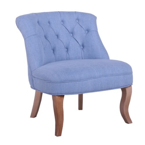 Fotoliu Cloe Quadra 62x63x71 cm, stofa bleu