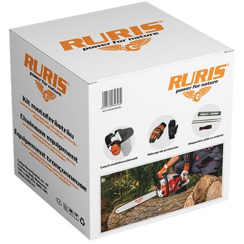 Kit protectie Ruris 14923519, pentru utilizare motoferastrau, casca multifunctionala, manusi, dispozitiv pila cu maner Kit protectie Ruris 14923519, pentru utilizare motoferastrau, casca multifunctionala, manusi, dispozitiv pila cu maner