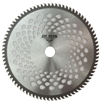 Disc din otel pentru tuns iarba Ruris ps310-1-80v1, 80 dinti VIDIA, 23 cm diametru Disc din otel pentru tuns iarba Ruris ps310-1-80v1, 80 dinti VIDIA, 23 cm diametru