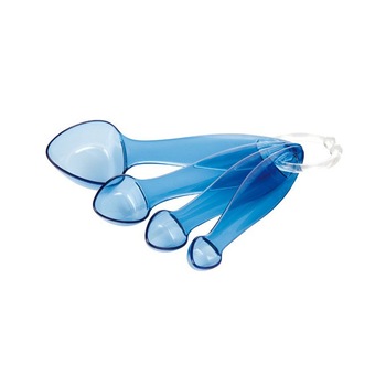 Lingurite din plastic pentru masurat Tescoma Presto, 4 dimensiuni, Albastru Lingurite din plastic pentru masurat Tescoma Presto, 4 dimensiuni, Albastru