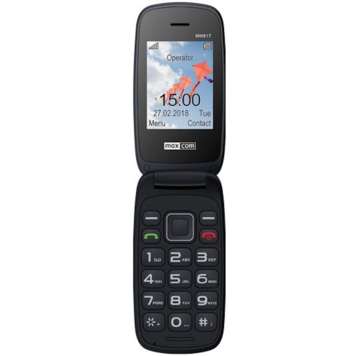 MaxCom Comfort MM817 Mobiltelefon, Dual SIM, Piros