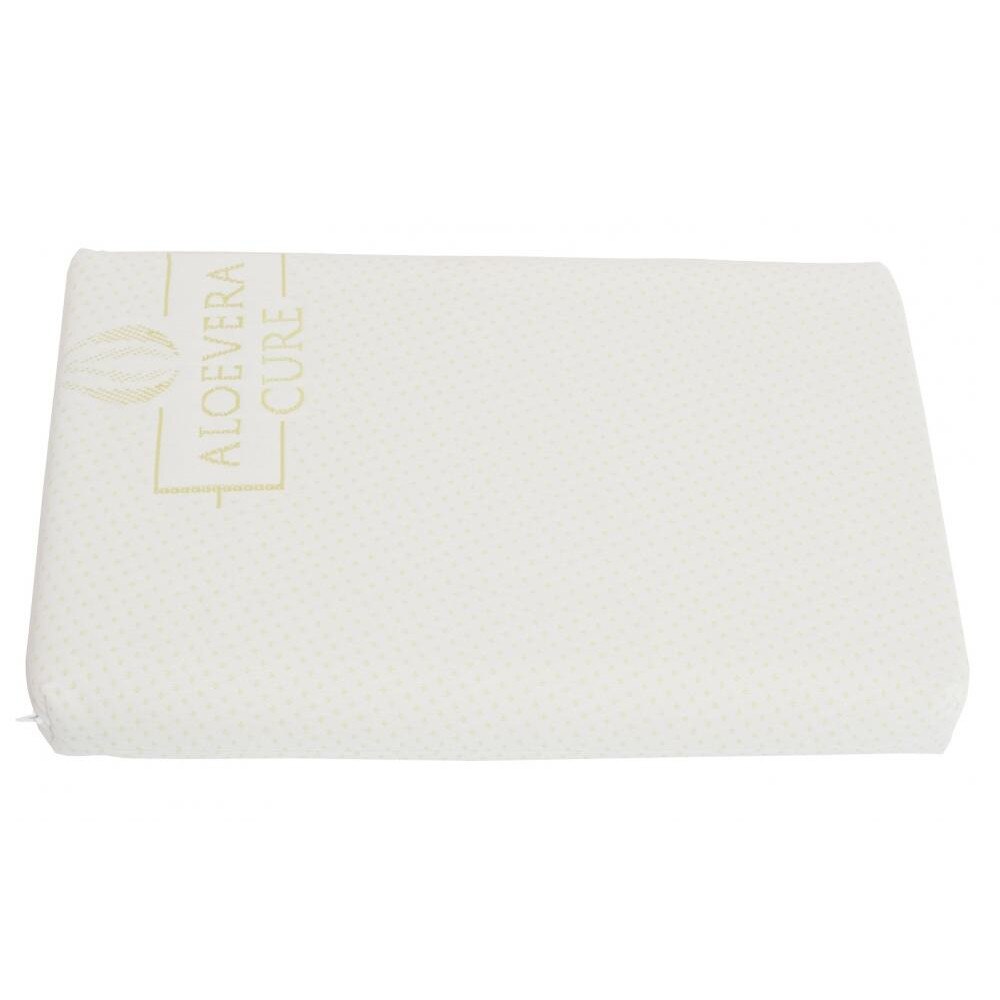 Perna cu spuma de memorie si husa de schimb Grey Stars Pink 40x60 cm