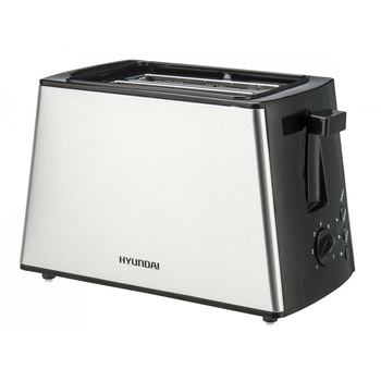 Prajitor de paine Hyundai, HY TA 011, 850 W, 2 felii, Grad de rumenire ajustabil, Negru/Inox Prajitor de paine Hyundai, HY TA 011, 850 W, 2 felii, Grad de rumenire ajustabil, Negru/Inox