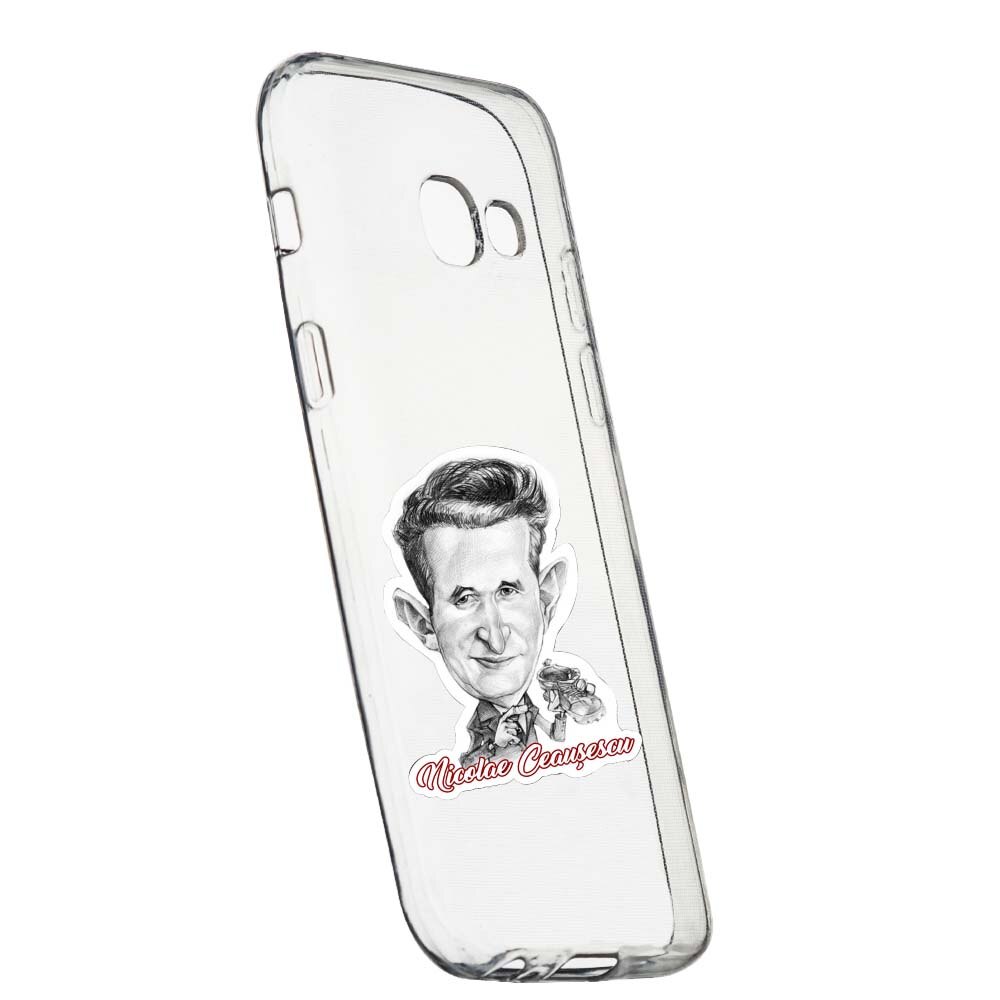 Husa de protectie Ceausescu pentru Samsung Galaxy A3 2016, rezistenta la uzura, anti-alunecare, din silicon Premium, 222