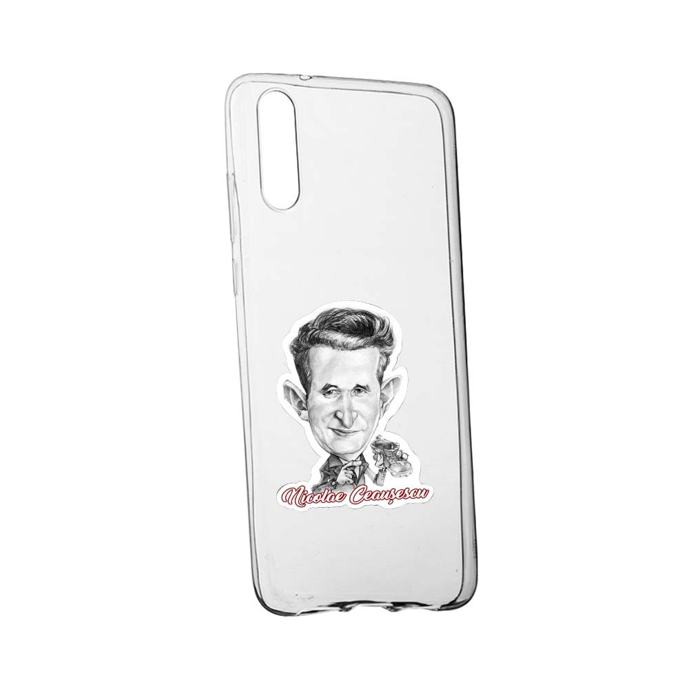 Husa de protectie Ceausescu pentru Huawei P30, rezistenta la uzura, anti-alunecare, din silicon Premium, 222