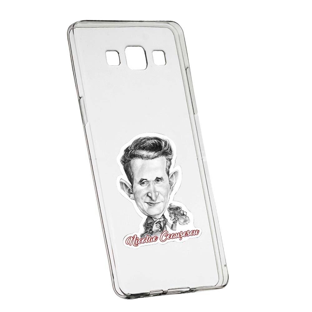 Husa de protectie Ceausescu pentru Samsung Galaxy J3 2016, rezistenta la uzura, anti-alunecare, din silicon Premium, 222