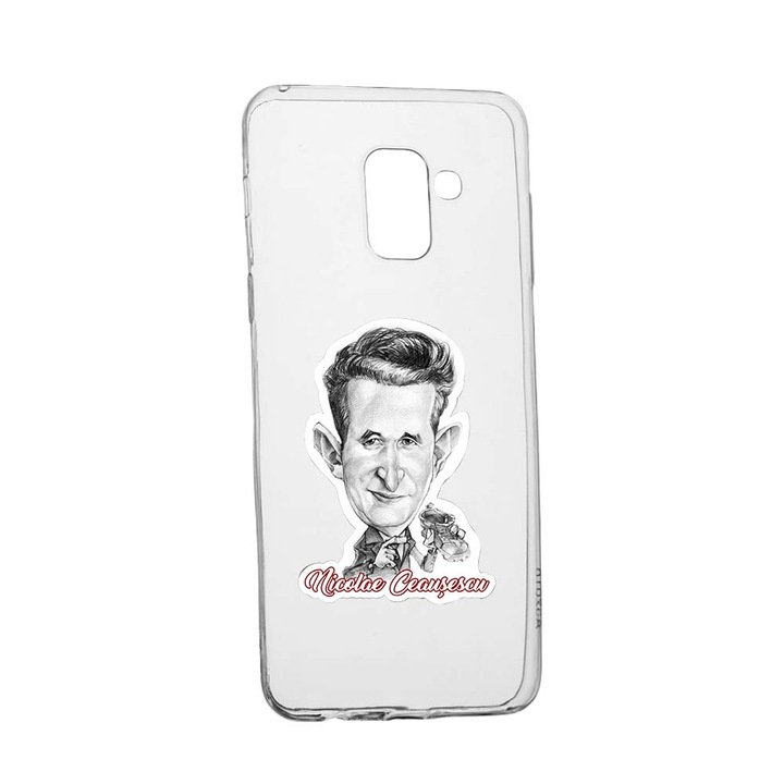 Husa de protectie Ceausescu pentru Samsung Galaxy J6 2018, rezistenta la uzura, anti-alunecare, din silicon Premium, 222