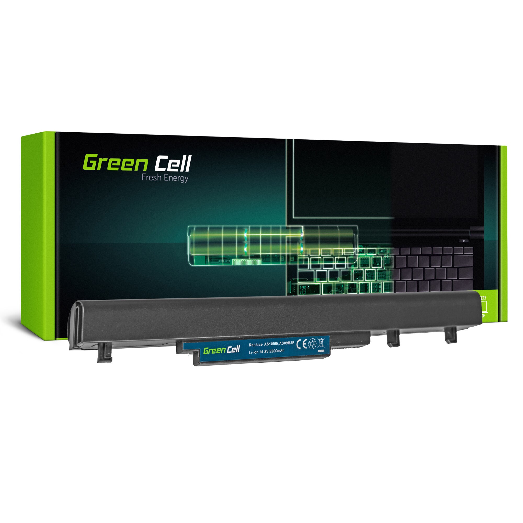 Baterie laptop AS09B3E AS09B56 AS10I5E pentru Acer TravelMate 8372 8372G 8372Z 8372ZG 8481 8481G TimelineX 8372T 8481TG acumulator marca Green Cell