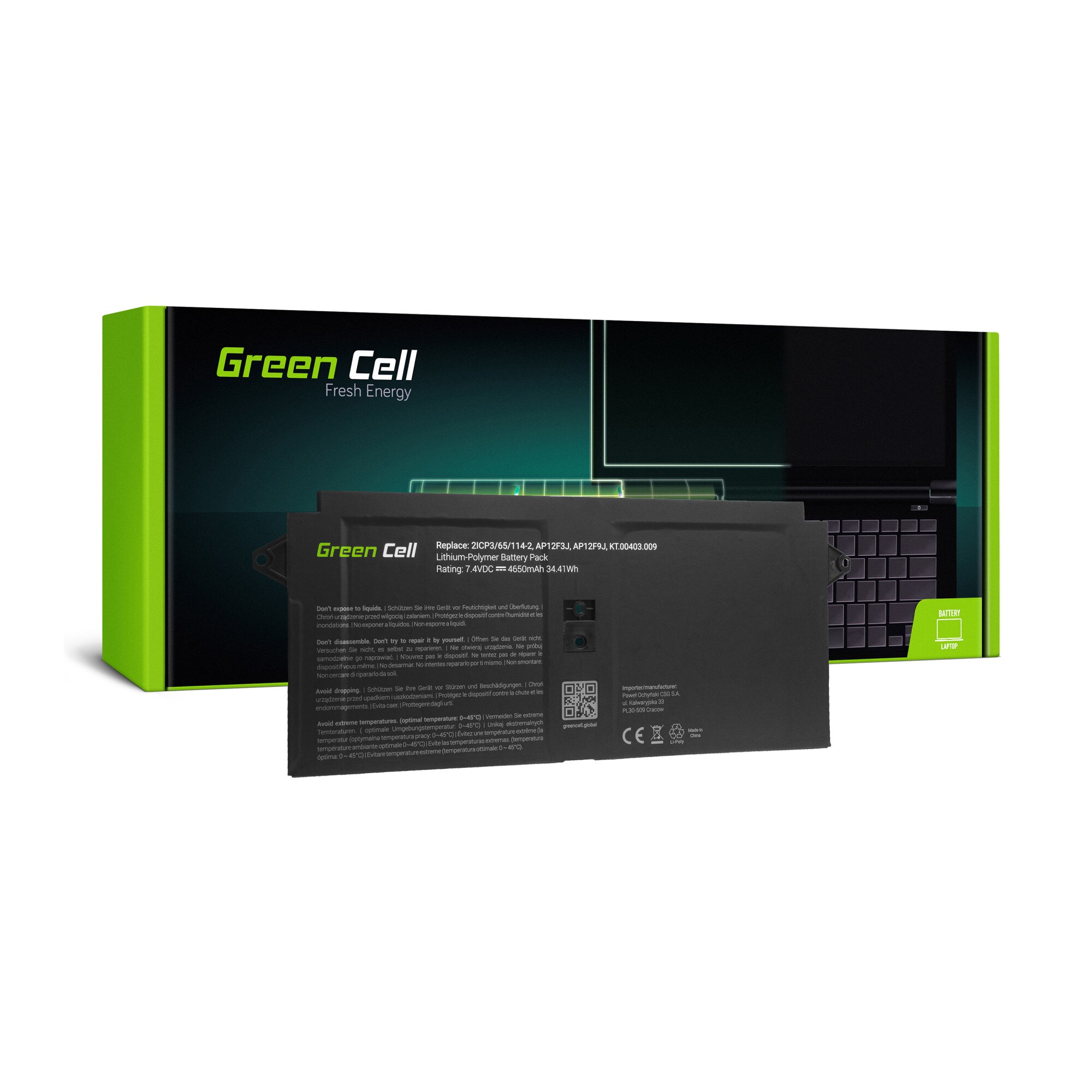 Baterie laptop AP12F3J pentru Acer Aspire S7-391 acumulator marca Green Cell
